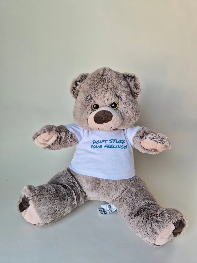 Ambrose, a rescued teddy bear